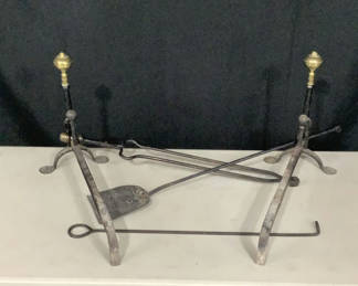 Lot 222: Antique Fireplace Accessories