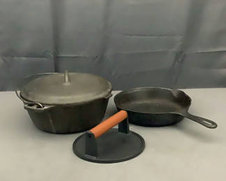 Lot 248: Cast Iron Kitchenware
