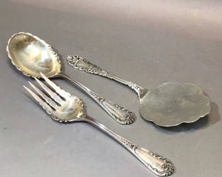 Lot 130: Antique Dominic & Haff Serving Flatware (220dwt)