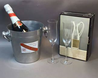 Lot 259: Cheers to This! Orrefors & Cordon Rouge