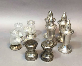 Lot 121: Sterling Salt & Pepper Shakers
