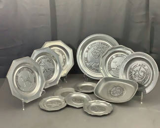 Lot 235: Pewter Kennel Club Plates