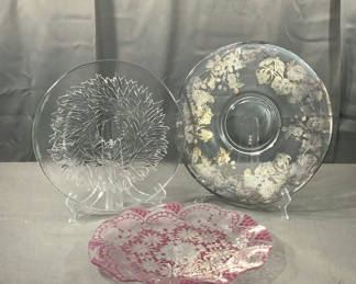 Lot 252: Glass Platters