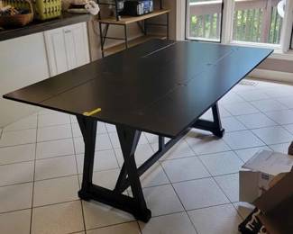 Ballard Designs Kitchen Table - Sides can fold over or extended for larger space. 44(22) x 68 x 29.5 inches $350