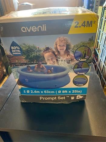 Prompt Set Pool 240 X 63 Cm Above Ground Pool Without Pump