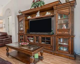 Large media center, coffee table