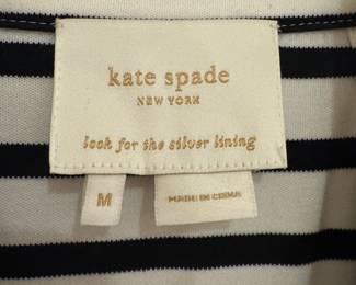 Kate Spade New York Striped Belted Knit Moto Jacket