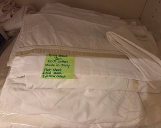 King Sheet Set, 100% Cotton, Made in ITALY
