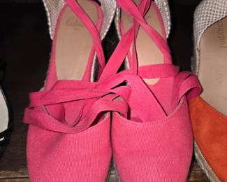 Castañer Carina Wedge Espadrille Sandal, 100% Organic Cotton Canvas with natural Braided Jute