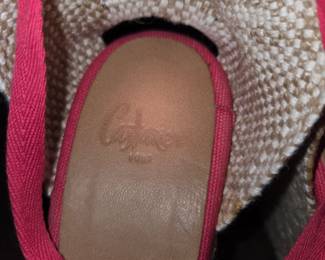 Castañer Carina Wedge Espadrille Sandal, 100% Organic Cotton Canvas with natural Braided Jute
