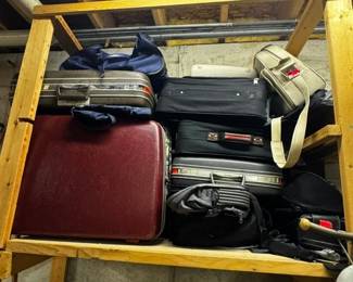 Suitcases and totes