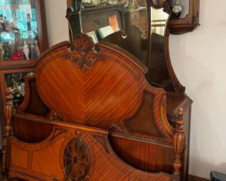 1920s bed set and matching vanity