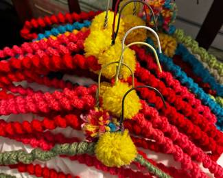 Hand-crocheted hangers