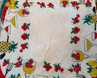Vintage Printed Linen