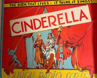 Vintage  1950's  Musical Radio Script Book and Record