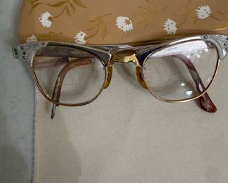 Vintage Cat Rhinestone Glasses