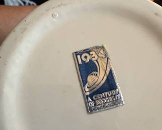 1934 A Century of Progress Worlds Fair Foil Label