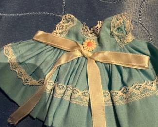 Vintage Vogue Doll, "Just Me" Line, "Just Me Blue Party Dress" Vogue Dolls Inc Made in USA Tag
