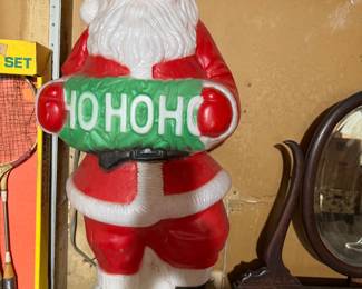 Santa HO HO HO Blow Mold