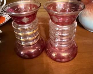 Vintage PAIR Bartlett Collins Bud Vase's