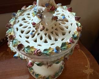 Vintage 2 Piece Ceramic, Cupid, Italy