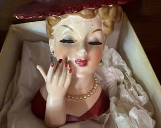 Vintage Napco 1958 Head Vase Planter