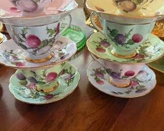 Vintage Queen Anne Tea Cups Saucers, England