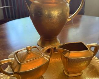Vintage Stoffer Studio Creamer, Sugar Bowl/Lid/Tray, Germany