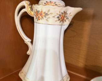 Vintage Hand Painted Nippon Hot Chocolate Pitcher