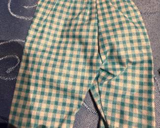 Vintage 1957 Vogue Dolls Blue White Gingham Romper "Ginnette"