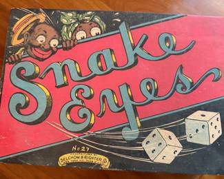 Vintage 1930's Snake Eyes Dice Game