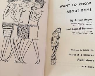 Vintage 1962  What Girls Want to know about Boys, 