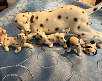 Vintage  Relco Mama Dalmation and Pups