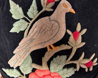 Vintage Chenille Decorative Pillow