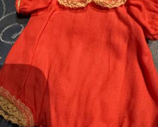 Vintage 1950's Vogue Dolls Coral Pink Bubble Romper