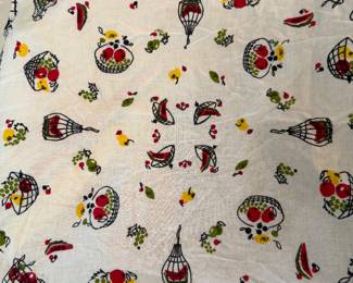 Vintage Printed Linen
