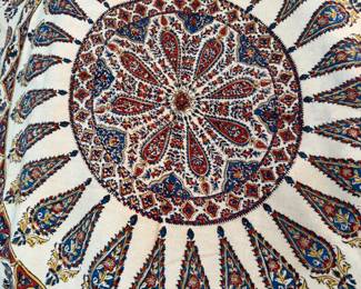 Antique Hand Made Round Tapestry, Made in Iran. 140x 140