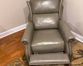 Barely used leather recliner.