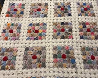 Antique Yo-yo quilt