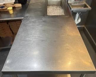 Prep Table with Drop in Cooling Pan