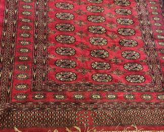 2'7"x14'8" hand-knotted wool Bokhara runner rug