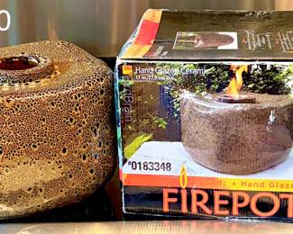 Fire pot for deck