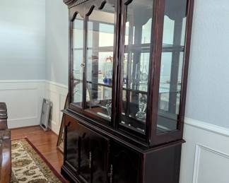 Glass dining room hutch/cabinet