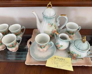 Hand painted tea set