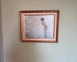 Framed and matted print