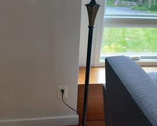 Vintage Style Floor Lamp with Beaded Tassel Shade - 5ft Tall