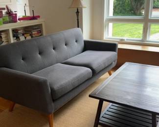 Mid-Century Modern Coletta 78” Tufted Loveseat