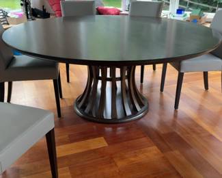 Crate&Barrel Monroe 72” Dining Table Ebony