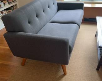 Mid-Century Modern Coletta 78” Tufted Loveseat