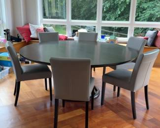 Crate&Barrel Monroe 72” Dining Table Ebony